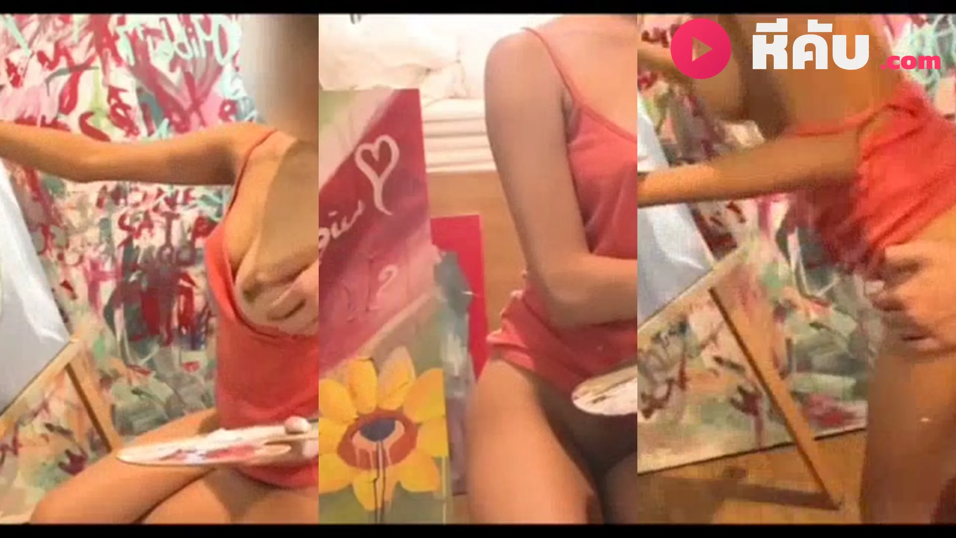 tttyphoon น้องไต้ฝุ่น สาวผู้รักในการวาดรูป วาดไปโดนผัวเขี่ยไป